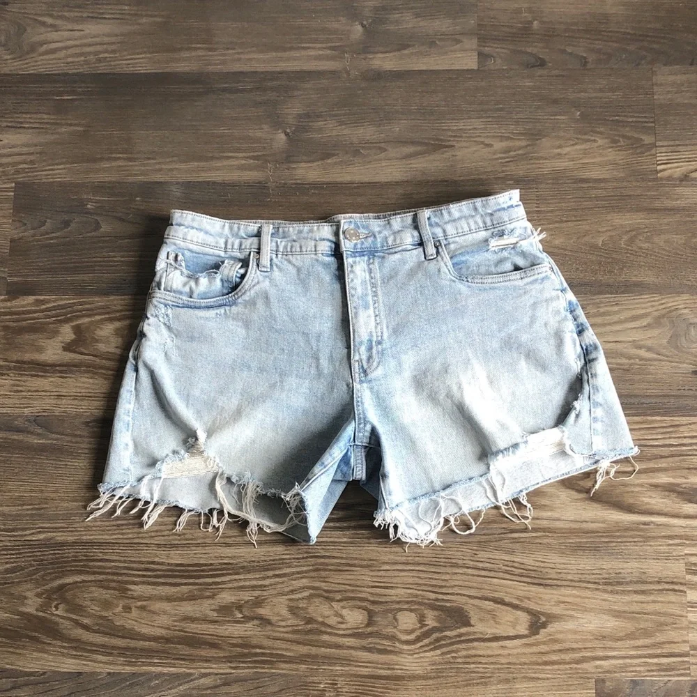 Kut From The Kloth Jane Long Short High Rise Cutoff Jean Denim Distressed 12